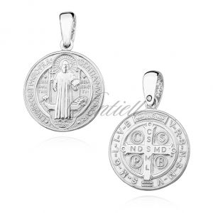 Srebrny medalik Święty Benedykt - KKS0167C