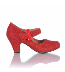 Buty na obcasie czerwone dziecięce prezent dla dziewczynki ,dzieci .Czółenka na obcasie dla dziewczy