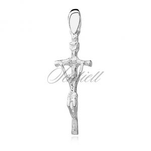 Srebrny krzyż (pr.925) krzyżyk Papieski - KKS0024