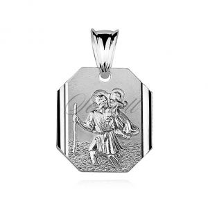 Srebrny medalik pr.925 Święty Krzysztof - MD112