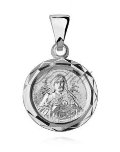 Srebrny medalik Jezus - MD260