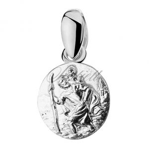 Srebrny medalik pr.925 Święty Krzysztof - KS0133