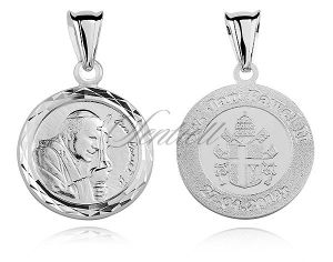 Srebrny medalik Święty Jan Paweł II - MD266