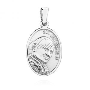 Srebrny medalik Święty Jan Paweł II - KS0154