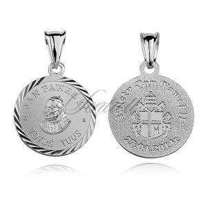 Srebrny medalik Papież Święty Jan Paweł II - MD161