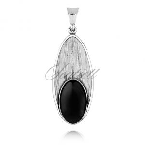 Srebrna zawieszka pr.925 Onyks - I0037C_B