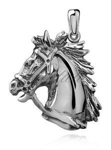 Srebrna zawieszka pr.925 koń / konik oksydowany - KS0097