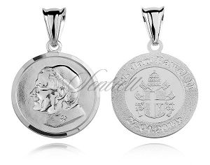 Srebrny medalik Święty Jan Paweł II - MD273