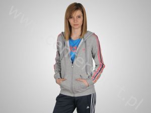 BLUZA ADIDAS ESSENTIAL 3S HOODED TRACKTOP